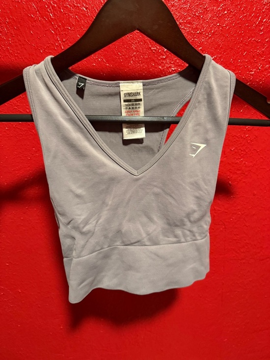 Gymshark Other - 67. Gymshark grey V-Neck Seamless Crop Top